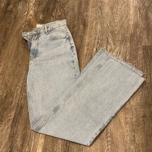 Zara high-rise flare jeans